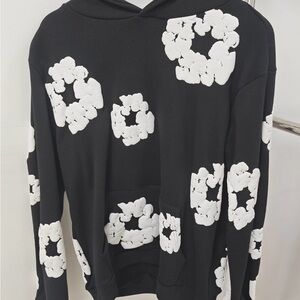 Black Denim Tear Hoodie